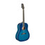 STAGG Slope Shoulder Dreadnought Acoustic Guitar in Transparent Blue Finish - view 3
