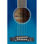 STAGG Slope Shoulder Dreadnought Acoustic Guitar in Transparent Blue Finish - view 5