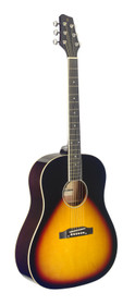 Slope Shoulder dreadnought guitar, sunburst