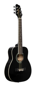 1/2 black dreadnought acoustic guitar with basswood top