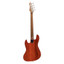 Stagg Fiesta Red Standard J-style Electric Bass Guitar With Roasted Maple Neck - view 3