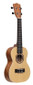 Traditional concert ukulele with spruce top and black nylon bag