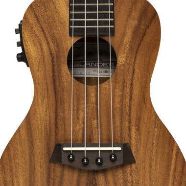 ISLANDER Electric-acoustic Traditional Concert Ukulele With Flamed Acacia Top