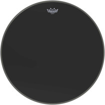 24" Powerstroke 3 Ebony Bass Drum Head with Dynamo Underlay