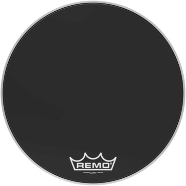 22" Powermax 2 Ebony marching bass drum head