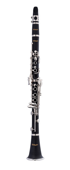 Bb clarinet, Boehm system, ABS body and nickel-plated keys and rings