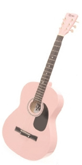 Darling Divas 36" 3/4 Acoustic Guitar Pink steel