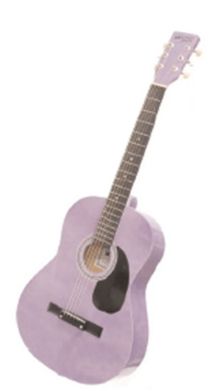 Darling Divas 36" 3/4 Acoustic Guitar Purple Haze steel