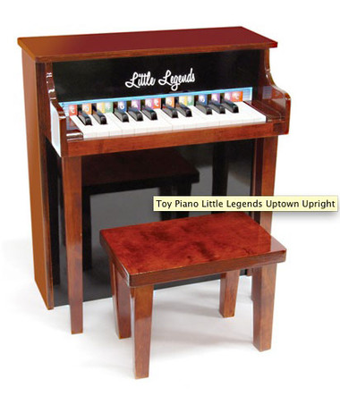Little Legends Uptown Upright Mahogany and Black 25 key Child Piano