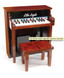 Little Legends Uptown Upright Mahogany and Black 25 key Child Piano