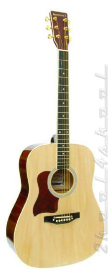 Crestwood 2010 Left-handed Dreadnaught Acsoutic Guitar