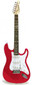 Crestwood Full Size Strat Style Electric Guitar Metalic Red