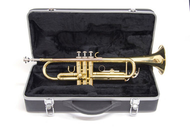 Windsor Bb gold lacquer student Trumpet with case New