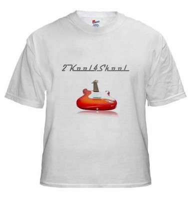 Official 2kool4skool Guitar T-Shirt Hanes 100% cotton - view 2