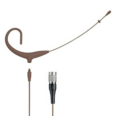 Audio-Technica AT892 Mini Headworn Mic Miniature Capsule Microphone for Stage and Television Cocoa