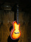 Archtop Cutaway Body F-hole Tenor Ukulele Flamed Maple Bird Inlay Arch Top uke