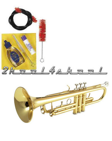 Gold Bb TRUMPET +case+WARRANTY+YAMAHA Care kit