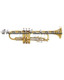 Bartok TRUMPET w/Case INTERMEDIATE NEW nickel/gold NEW - view 5