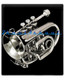 Rossetti Pocket Trumpet Nickel small horn NEW WARRANTY - view 4