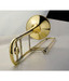 2-tone Slide Trombone Bb NEW+Case+WRNTY gold+nickel NR - view 7