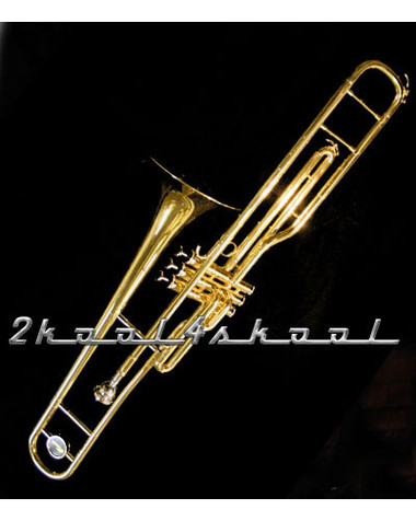 Rossetti C Valve Trombone w/ Case+WARRANTY gold Lacquer
