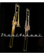 Rossetti C Valve Trombone w/ Case+WARRANTY gold Lacquer - view 2