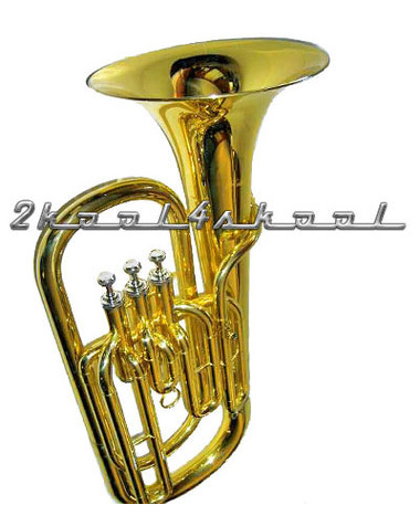 Rossetti Baritone Horn-Gold Lacquer 13.4mm bore 9" bell