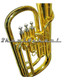 Rossetti Baritone Horn-Gold Lacquer 13.4mm bore 9" bell - view 2