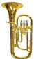 Rossetti Baritone Horn-Gold Lacquer 13.4mm bore 9" bell - view 8