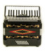 Rossetti Black 32 Bass Piano Accordion 3 Switch Free Case
