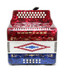 Rossetti Diatonic Button Accordion 3 ROW Red-White-Blue USA FR EAD MI