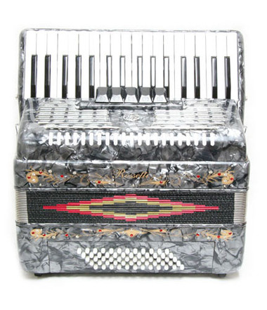 Rossetti Silver 60 Bass 5 Switch Piano Accordion Free Case
