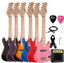 30" Kid's Electric Guitar Pack Black INCLUDES: 3 Watt Amp, Gig Bag, Strap, Cable, Pick and Replacement String