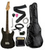 Black 3/4 size Raptor Junior Rock Pack INCLUDES: 3 Watt Amp, Gig Bag, Strap, Cable, Pick and Replacement String