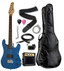 Blue 3/4 size Raptor Junior Rock Pack INCLUDES: 3 Watt Amp, Gig Bag, Strap, Cable, Pick and Replacement String