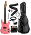 Pink 3/4 size Raptor Junior Rock Pack INCLUDES: 3 Watt Amp, Gig Bag, Strap, Cable, Pick and Replacement String