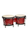 STAGG Wild Cherry Finish 7.5" & 6.5" Latin Wood Bongos With Steel Rims - view 2