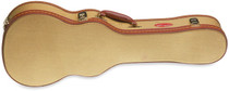 STAGG Gold Tweed Deluxe Instrument-shaped Hard Case For Tenor Ukulele