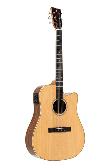 Dreadnought cutaway acoustic-electric guitar with spruce top, 45 series