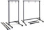 Metal gong stand with 2 interchangeable crossbar tubes for length adjustment