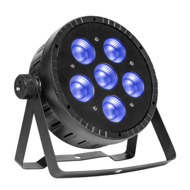 Flat ECOPAR 6 LightTheme™ spotlight with 6 x 30-watt RGBW (4 in 1) LED