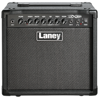 Laney LX20R 20-Watt Combo Guitar Amp with Reverb Twin Channels 3-Band EQ and AUX Input