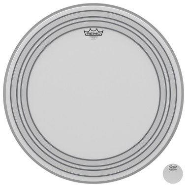 22" Powersonic Coated Bass Drum Head with internal subsonic dampening rings