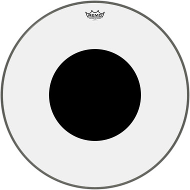 26" CS Clear Bass Drum Head with black dot