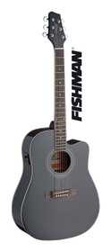 Bass guitar electric-acoustic jumbo with cutaway