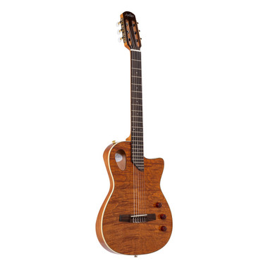 Angel Lopez SHERRY CE N acoustic-electric classical guitar full front view natural finish