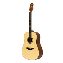 Crafter HD100-N LH Left-Handed Dreadnought Acoustic Guitar Natural Satin finish front view