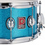 Alternate full view of the Premier Genista Classic snare drum in Aqua Sparkle