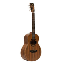 Crafter MINO ALK acoustic-electric guitar with solid koa top full front view
