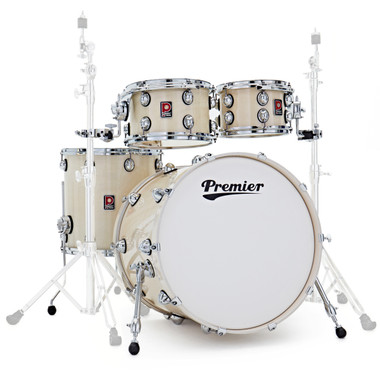 Premier Genista Classic four-piece shell pack in Ermine finish front hero view